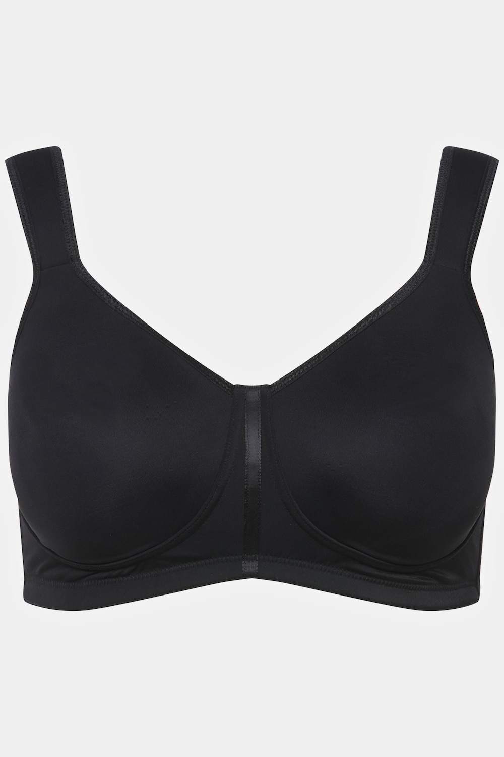 Stora storlekar Wellness-BH i mikrofiber, Dam, svart, storlek: 105D, Syntetfibrer/Elastan, Ulla Popken