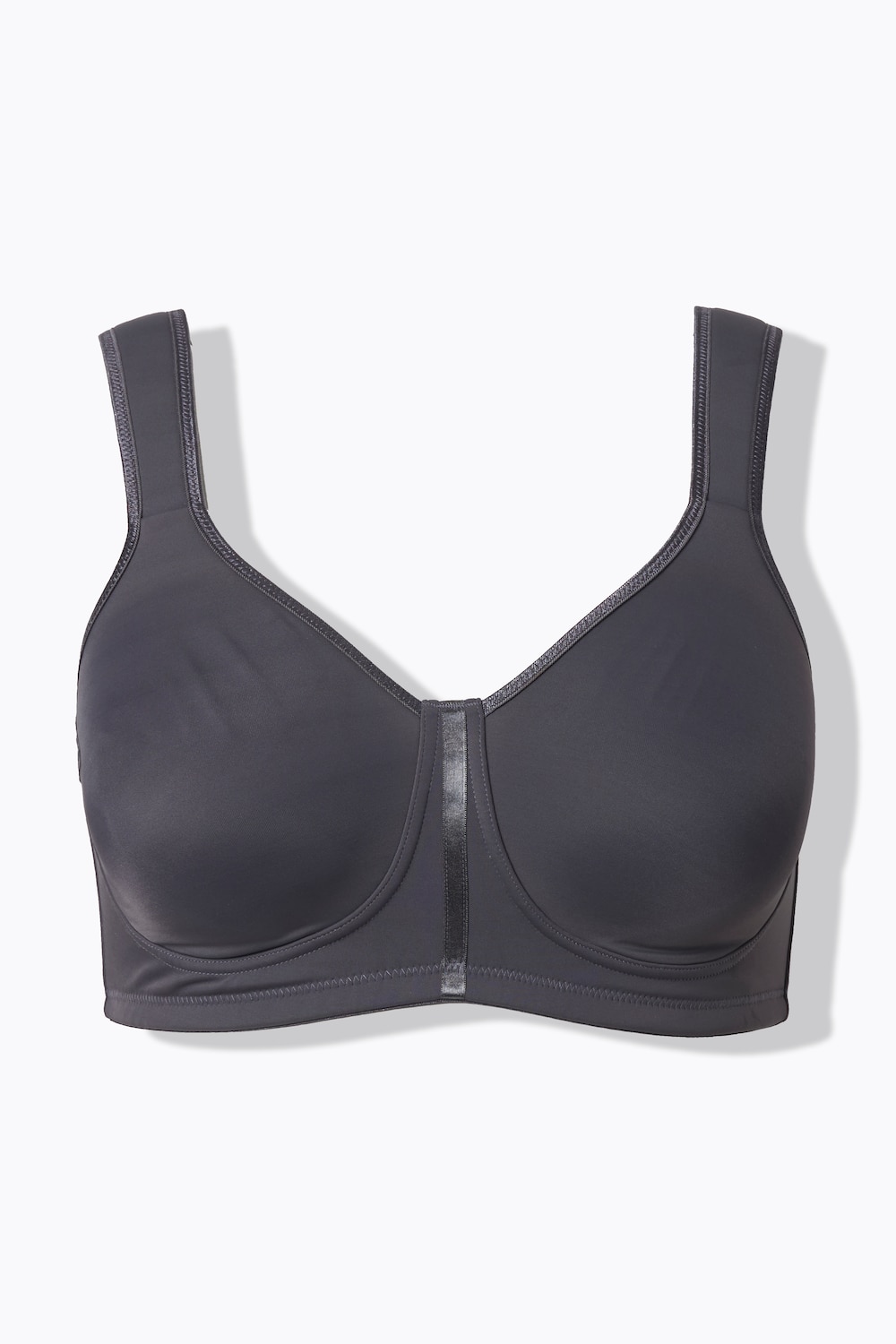 Stora storlekar Wellness-BH i mikrofiber, Dam, grå, storlek: 85E, Syntetfibrer/Elastan, Ulla Popken