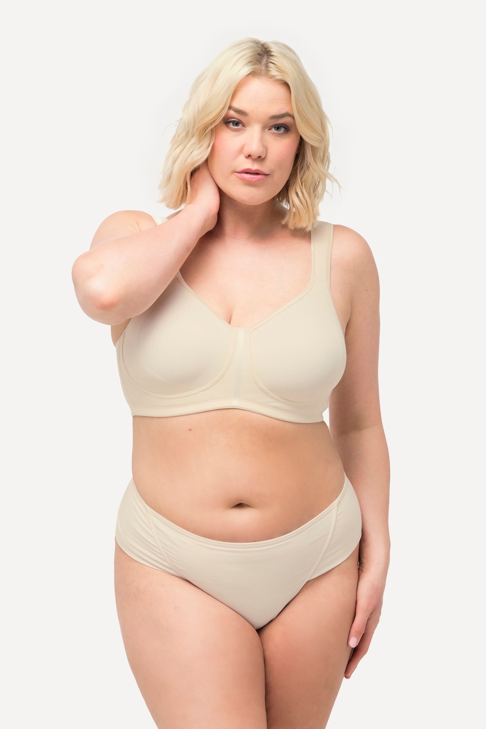 Große Größen Wellness-BH, Damen, beige, Größe: 110D, Synthetische Fasern/Elasthan, Ulla Popken