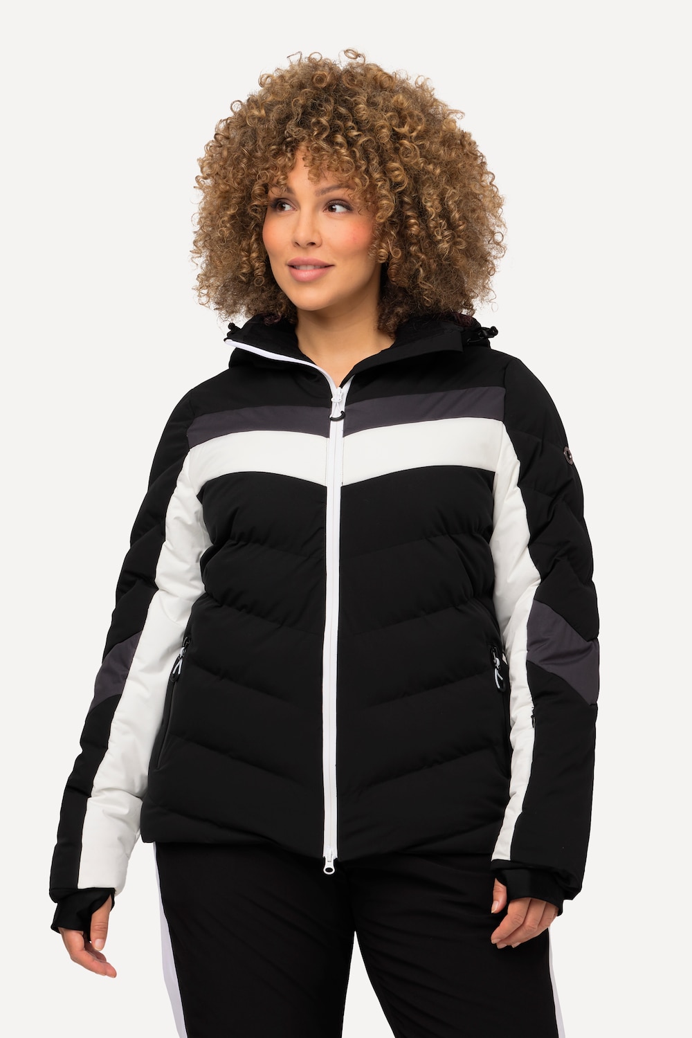 Große Größen Performancejacke, Damen, schwarz, Größe: 46/48, Polyester, Ulla Popken