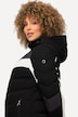 Chaqueta técnica, impermeable, cierre en los bajos, cremallera bidireccional