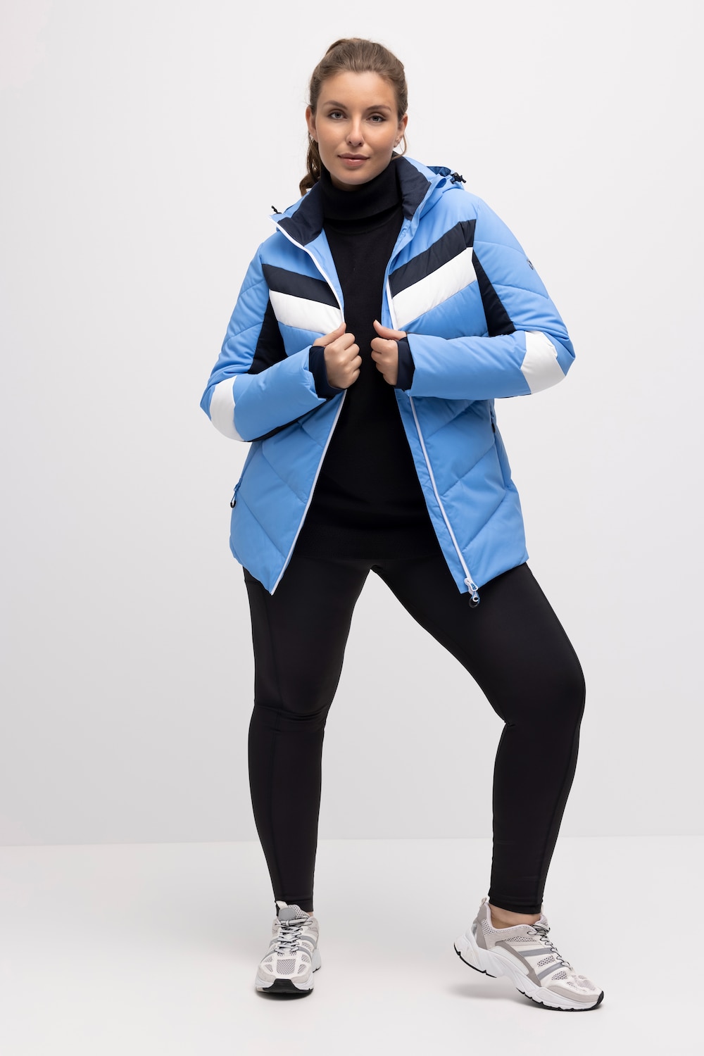 Große Größen Performancejacke, Damen, blau, Größe: 54/56, Polyester, Ulla Popken