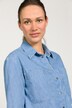 Jeansjacke, Boxy Fit, Hemdkragen, Rücken Falte, Langarm