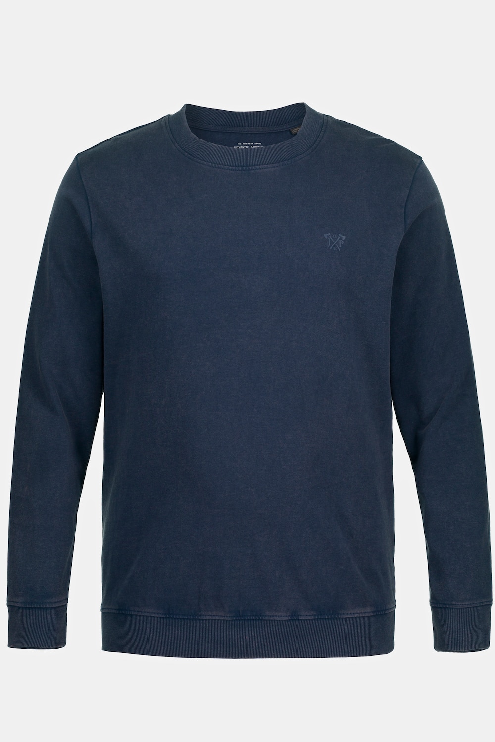 shirt met lange mouwen, grote maten, , heren, blauw, maat 7xl, katoen, jp1880