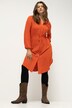 Hemdblusenkleid, Straight Shape, Taillen-Tunnelzug, Langarm