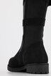 Lederstiefel, XXL-Schaft, Ledermix, Fleecefutter, Weite H