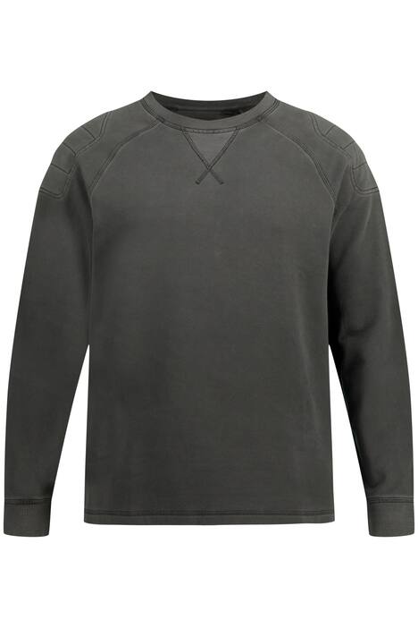 Mikina, barvená, kulatý výstřih, dlouhé rukávy