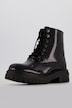 Botas, charol, cordones de alpinista, ancho H