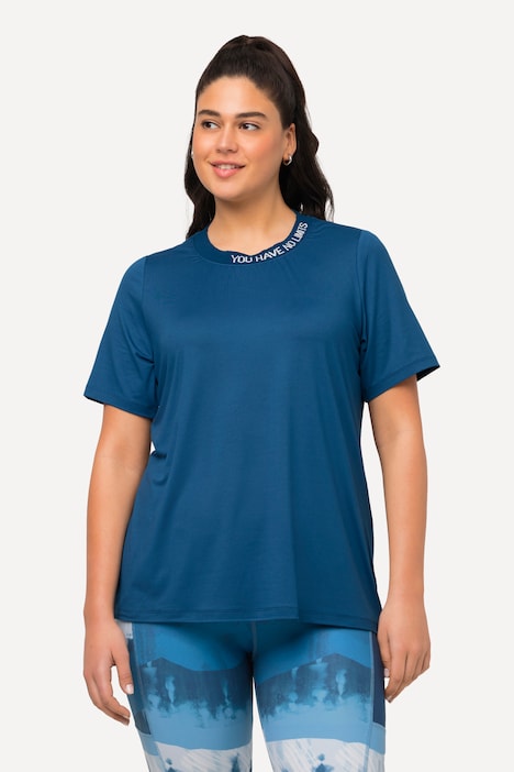 functioneel shirt, tekstprint, classic, ronde hals, korte mouwen