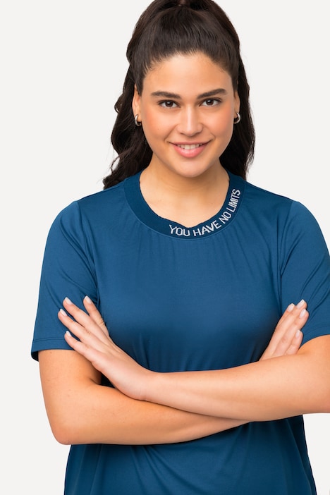 functioneel shirt, tekstprint, classic, ronde hals, korte mouwen