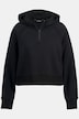hoodie, korte snit, lange mouwen,capuchonshirt