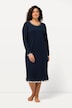 Lace Hem Contrast Trim Super Soft Knit Nightgown