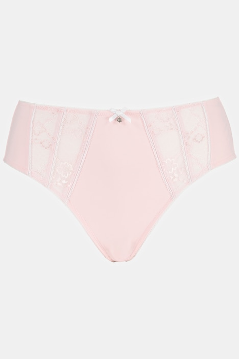 Lace Trim Seam Detail Stretch Microfiber Panty, Panties