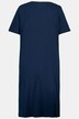 Satin Piped Notch Neck Cotton Knit Nightgown