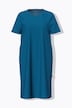 Nachthemd, Tunika-Ausschnitt, Satinpaspel, Halbarm