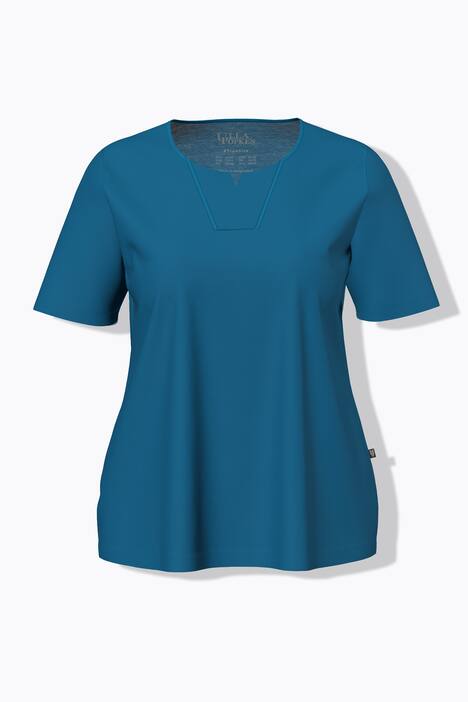 Pyjama, Tunika-Ausschnitt, Satinpaspel, 3/4-Arm