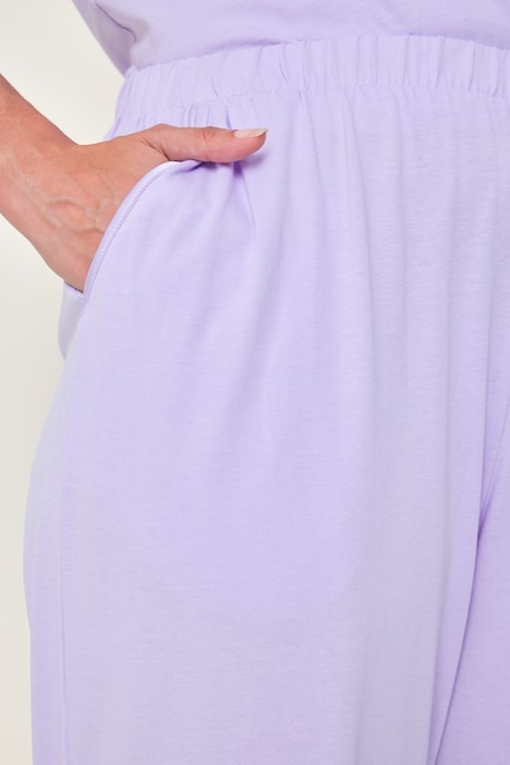 Pyjama, Tunika-Ausschnitt, Satinpaspel, 3/4-Arm