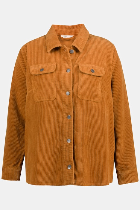 Eco Cotton Button Front Corduroy Jacket Jackets