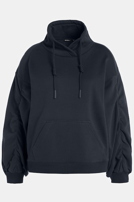Felpa Oversize Da Donna Con Cerniera Metallica E Tasca A Marsupio, Endies, In Morbido Pile, Comoda Ed Elegante Per Il Tempo Libero