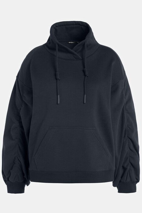 Felpa Oversize Da Donna Con Cerniera Metallica E Tasca A Marsupio, Endies, In Morbido Pile, Comoda Ed Elegante Per Il Tempo Libero