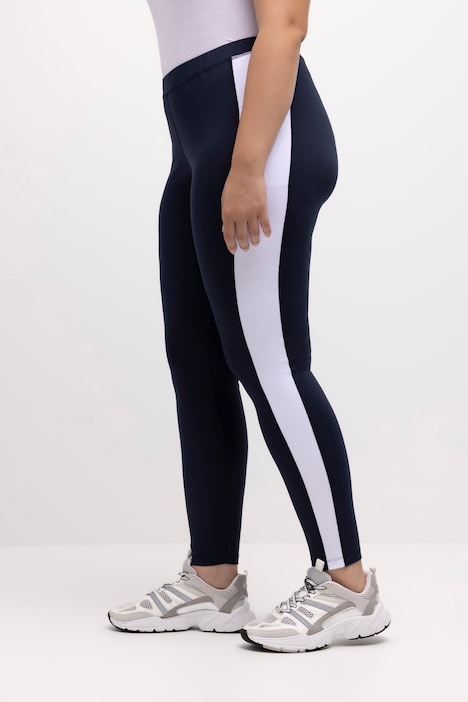 Stripe Detail Thermal Recycled Polyester Quick Dry Stretch Leggings, Leggings