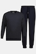 Pyjamas, mavevenlig form, langærmet shirt, lange bukser, op til 8 XL
