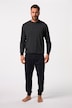 Pyjamas, mavevenlig form, langærmet shirt, lange bukser, op til 8 XL