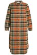 Dlouhá halenka, flanel, kostkovaný vzor, límeček, dlouhé rukávy