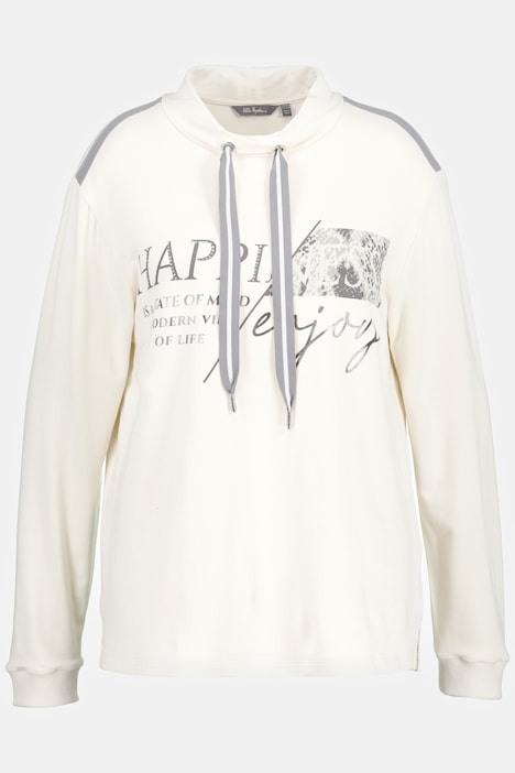 Flower & Ribbon Happi-Coat robe - Short cotton robe (3/4 length