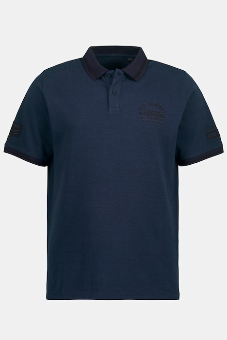 Two Tone Cotton Piqué Polo Shirt