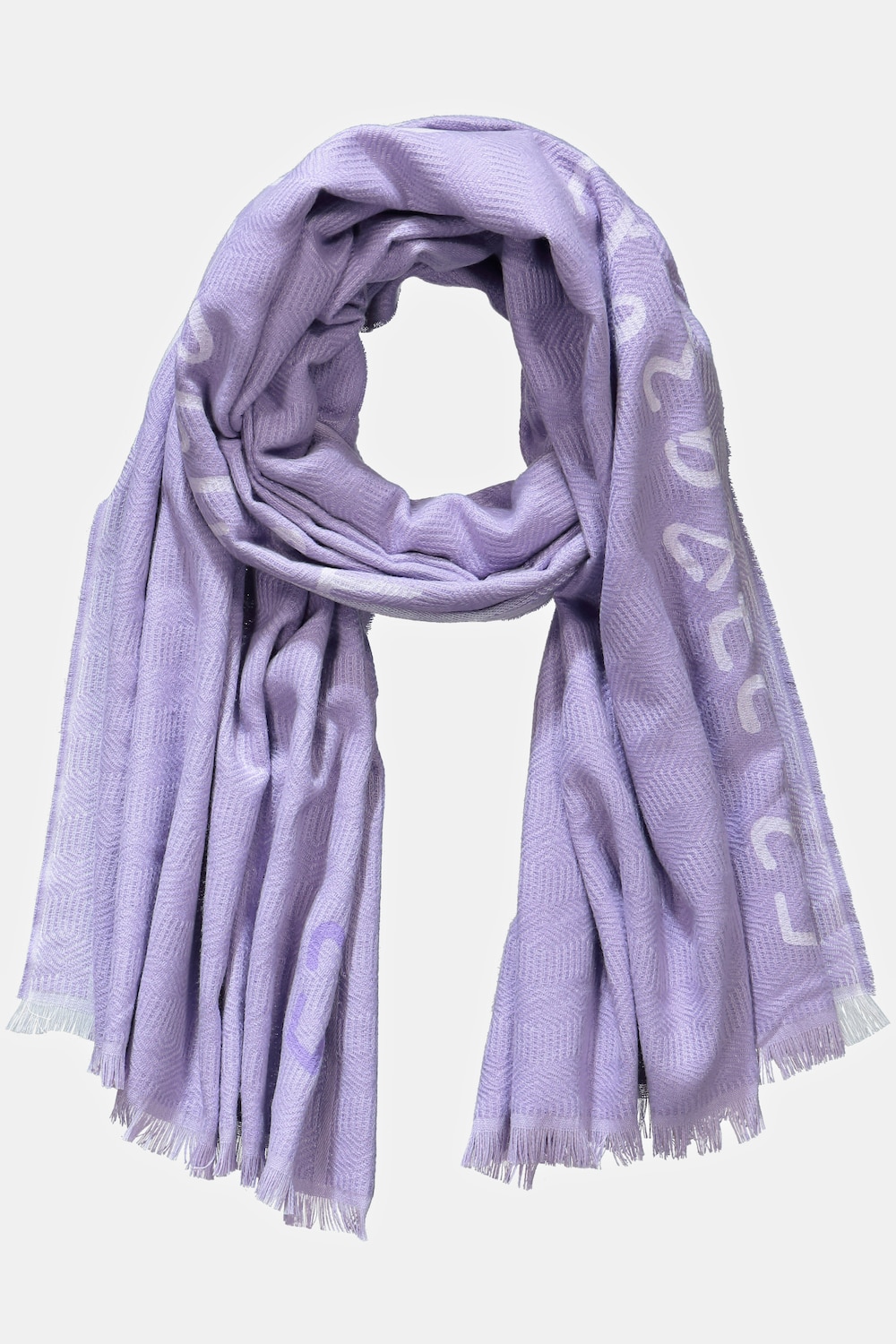 grandes tailles écharpe, femmes, violet, taille: one size, polyester/viscose, ulla popken