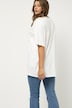 T-Shirt, oversized, Statement, Rundhals, Halbarm