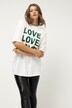 T-Shirt, Rundhalb, Halbarm, Oversized, Print