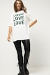 T-Shirt, Rundhalb, Halbarm, Oversized, Print