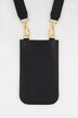 Skórzana torebka na telefon, odpinany pasek