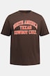T-shirt, korte mouwen, gemêleerde jersey, ronde hals, t/m 8XL