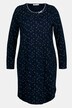 Eco Cotton Star Print Long Sleeve Knit Nightgown
