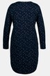 Eco Cotton Star Print Long Sleeve Knit Nightgown