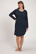 Eco Cotton Star Print Long Sleeve Knit Nightgown