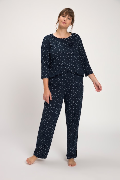 Visiter la boutique Ulla PopkenUlla Popken Pyjamahose Elastikbund Elastischer Saum Pyjamas Femme Bindeband 