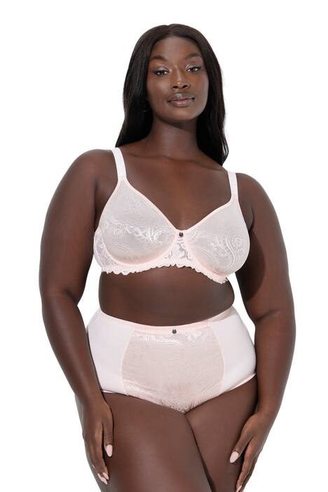 Podprsenka s kosticemi, tvarovaná, žakárová krajka