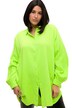 Halenka, oversize, neonový mušelín, límeček, dlouhé rukávy