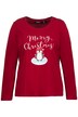 Tričko, vánoční tučňáci, kulatý výstřih, dlouhé rukávy