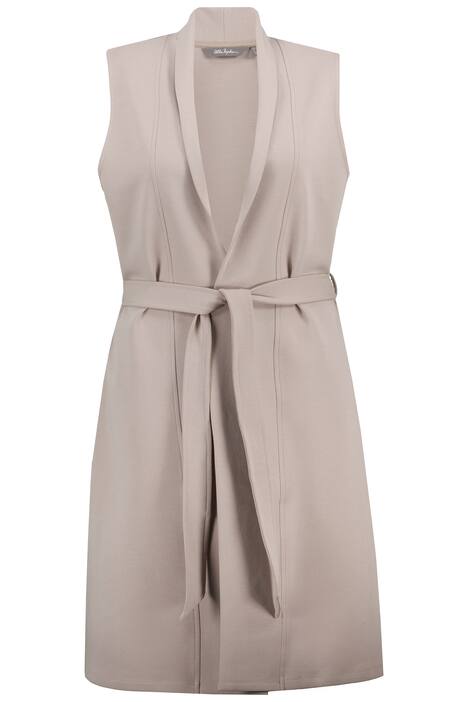 Tepláková vesta, oversize, šálový límec, bez rukávů