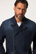 Veste caban en jean, double rangée de boutons