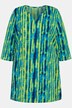 Notch Neck Tie Dye Swing Knit Cotton Pocket Tunic