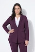 Blazer, Punto di Roma, A-Linie, Reverskragen, Stretch
