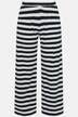 Žerzejové kalhoty Rose, proužky, žebrovaný žerzej, biobavlna
