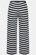 Žerzejové kalhoty Rose, proužky, žebrovaný žerzej, biobavlna