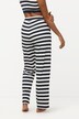 Žerzejové kalhoty Rose, proužky, žebrovaný žerzej, biobavlna